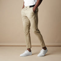 Benyamin - Komfortable Slim-Fit Hose in Beige