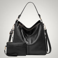 Allison | Damen Schicker Vielseitiger Leder Tasche in Schwarz 1