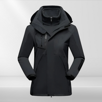 3-in-1 Outdoorjacke für Damen - Romy in Schwarz