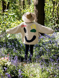 SMILE Stilvolle Winter Strickpullover in Beige