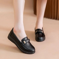 Zen – Business-Slipper aus Leder im formellen Stil in Schwarz-a
