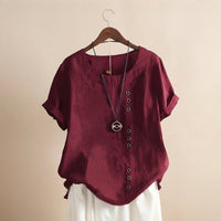 Jayla - Stilvolle Leichte Bluse in Rot