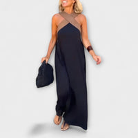 Delphine - Crossover Kleid in Schwarz