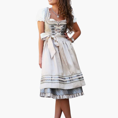 Detailiertes Dirndl kleid für Damen - Oktoberfest 2025