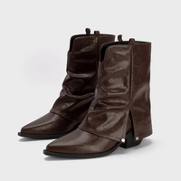 Stylische Cowboystiefel für Frauen - Hanna in Braun