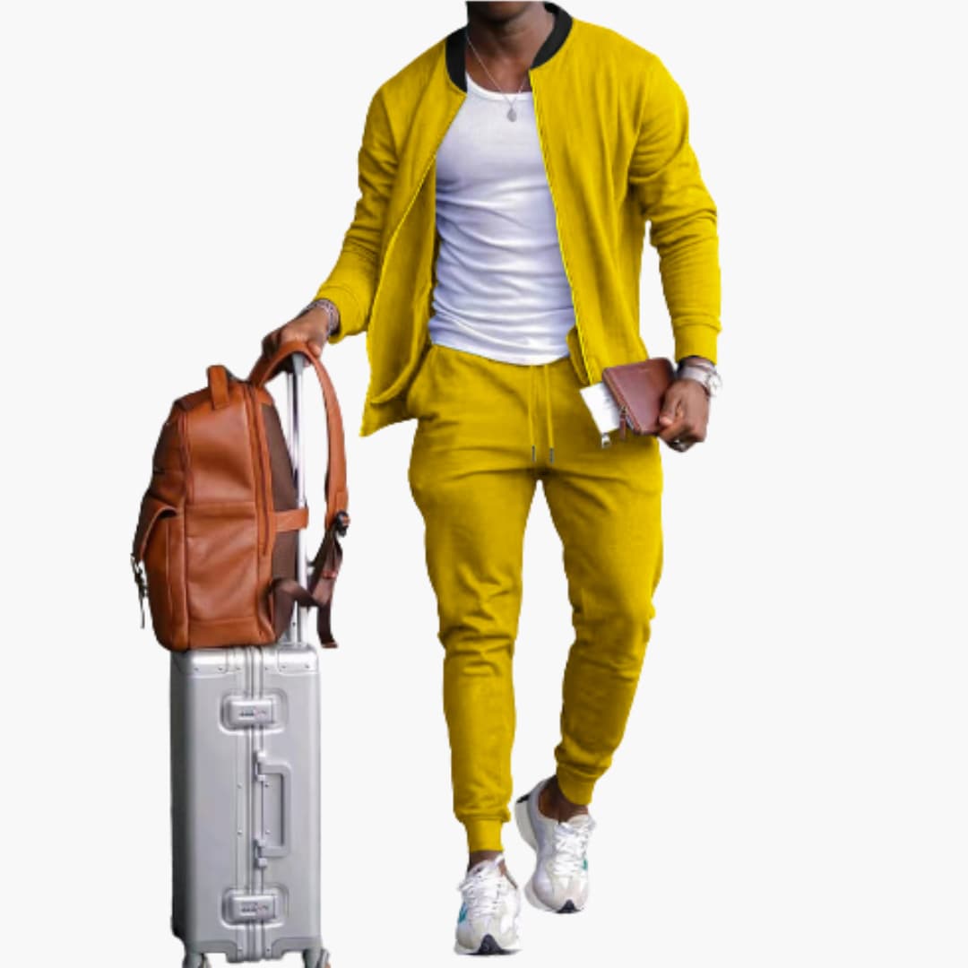 Herren Freizeitanzug mit Reißverschlussjacke und Jogginghose