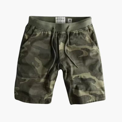 Cargoshorts für Herren - Camouflage Look mit Kordelzug