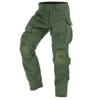 Taktische Cargo-Hose mit Knieschutz für Outdoor & Arbeit in Legergroen
