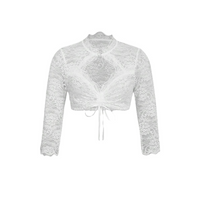Berenice - Elegante Bluse für das Oktoberfest in Weiß