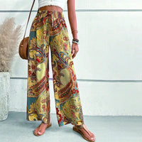 Philippa – Damen Strandhose mit weitem Bein in Golden