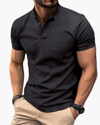 Herren Elegantes Polo Shirt | Zeitloses Poloshirt in Schwarz