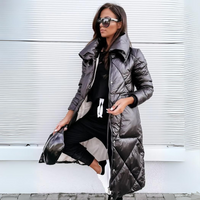 Aldo Modische Lange Jacke in Schwarz