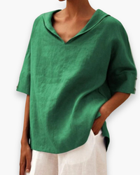 Damen Luftige Elegante Bluse | Sommer Blusen in Grün
