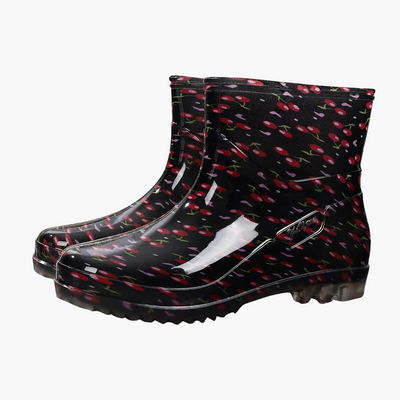 Damen Stiefeletten mit bedrucktem Schaft