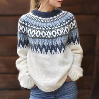 Estelle - Eleganter, bequemer Pullover in Blau