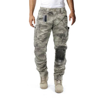 Funktionale Herren Cargo-Hose mit Knieschutz – Bram in Grau