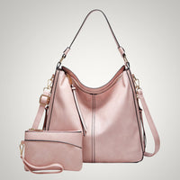 Allison | Damen Schicker Vielseitiger Leder Tasche in Rosa 1