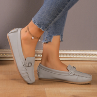 Jassel – Damen-Loafer aus PU-Leder in Grau