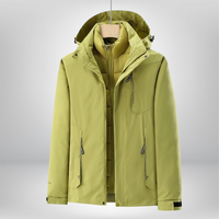 Damen Sportliche Skijacke | Winter Outdoorjacke in Grün