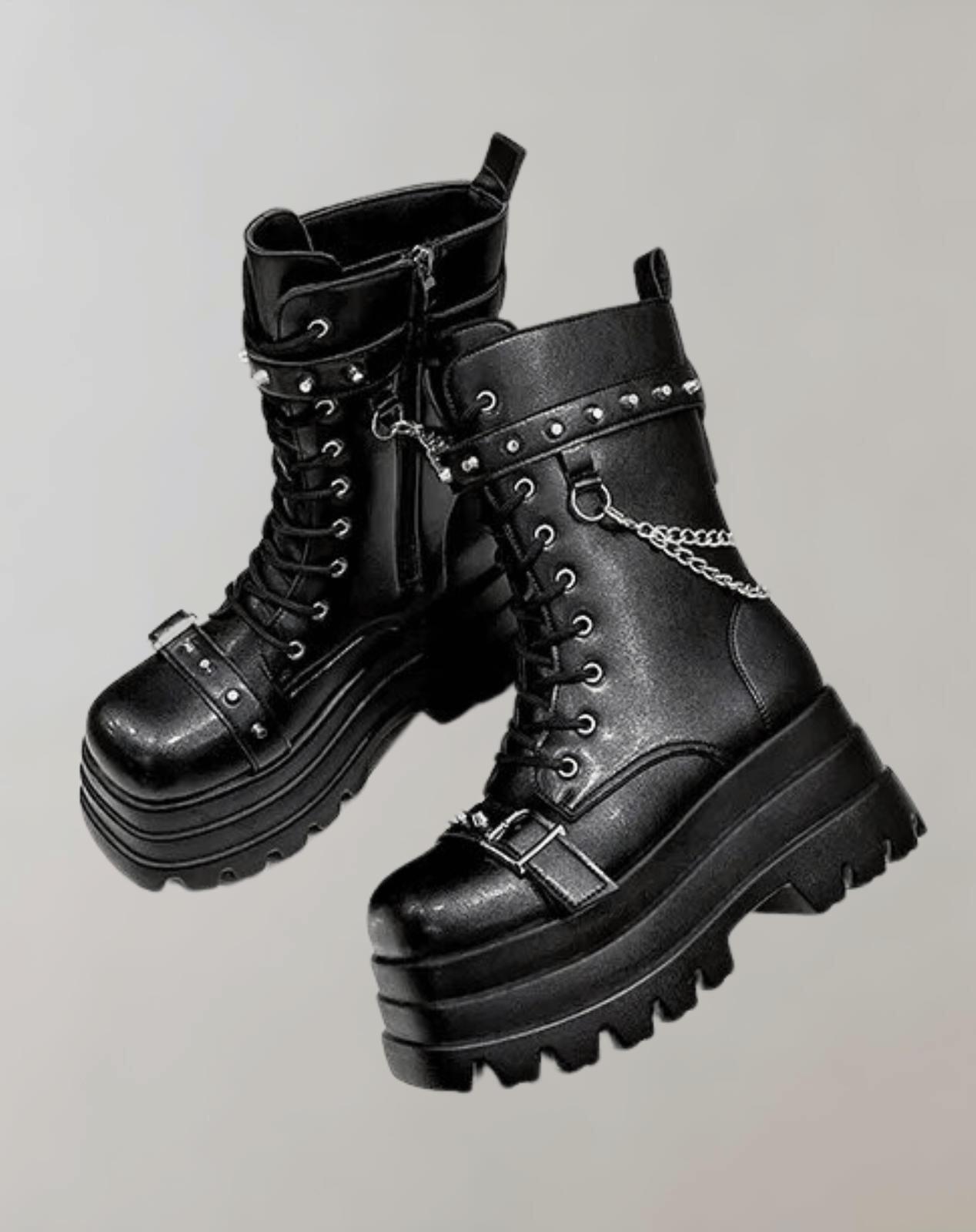 Laura -  Gothic Hohe Stiefel Punk Street Cosplay