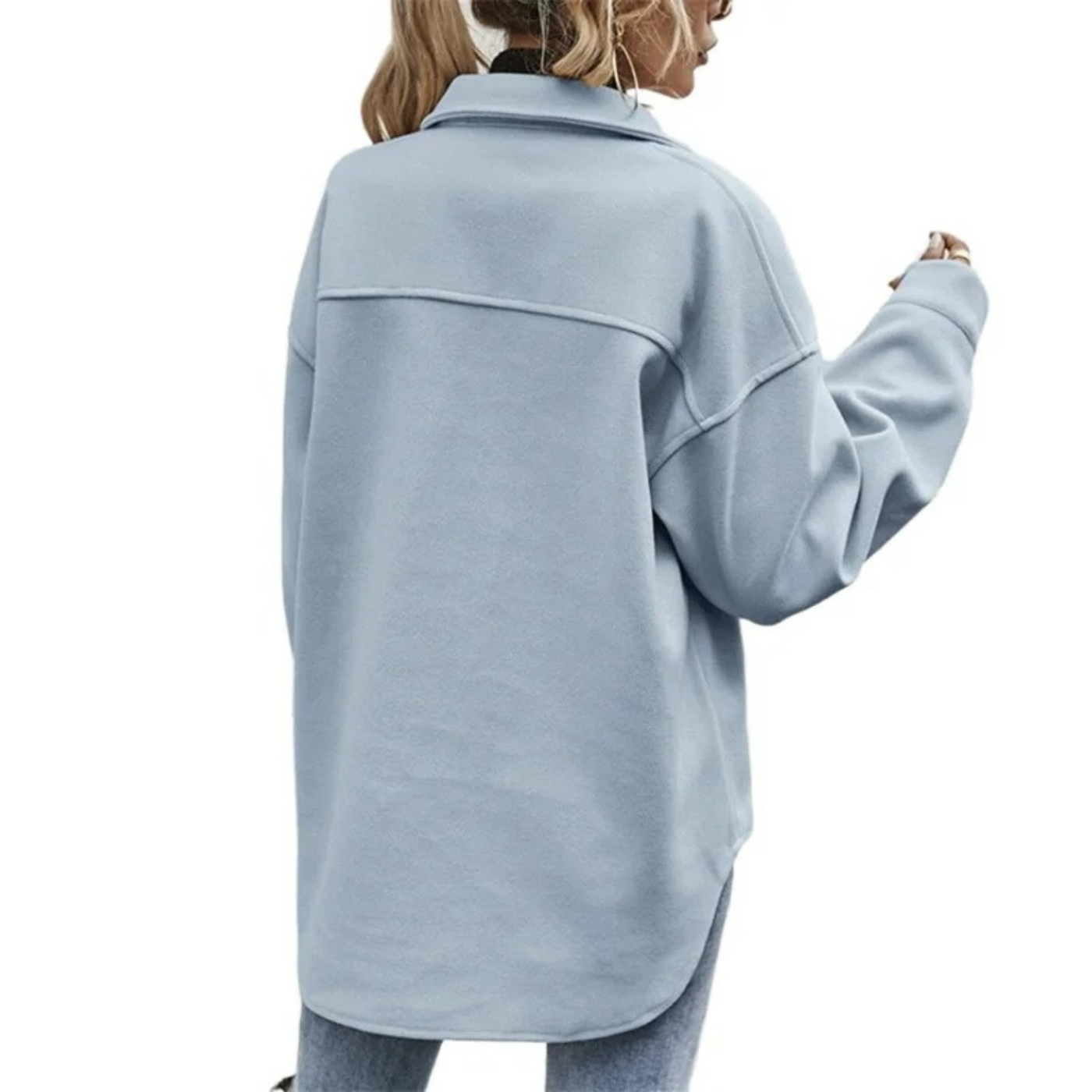 Geknöpfte Jacke mit Brusttaschen für Damen