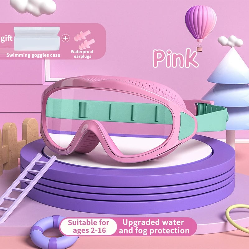 Letzter-Tag-Aktion: 49 % Rabatt auf wasserdichte und beschlagfreie HD-Schwimmbrillen für Kinder mit großem Rahmen