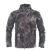 Soft Shell Jacke taktischer Militär Mäntel in Schwarzes Python
