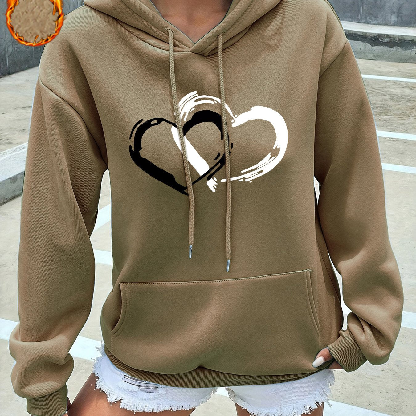 Aria™ – Herzmuster Gemütlicher Hoodie