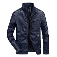 Lässige Herren-Motorradjacke - Tom in Blau