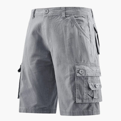 Herren Sommer Cargo-Shorts mit elastischem Bund und Taschen