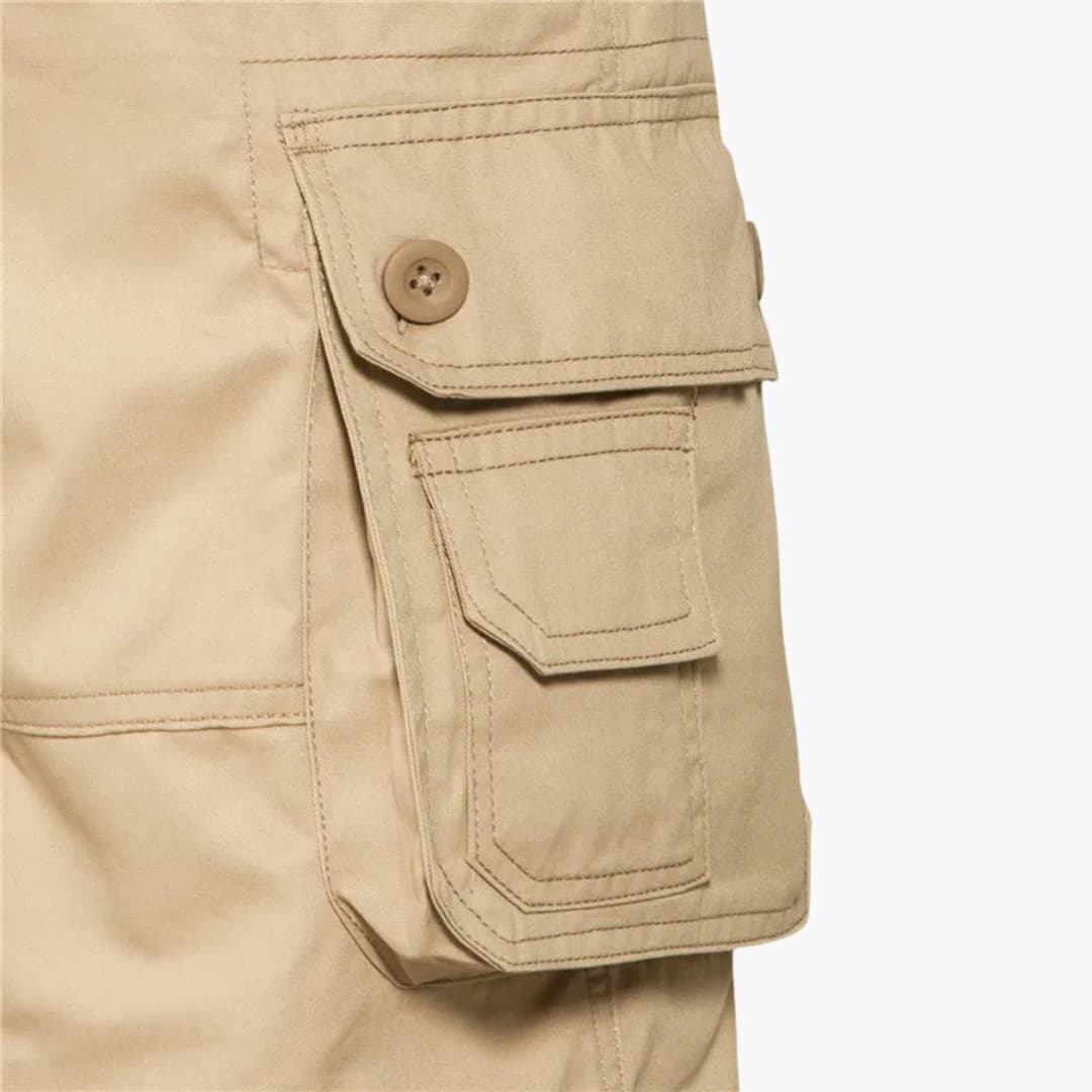 Herren Sommer Cargo Shorts mit Taschen und knielangem Schnitt
