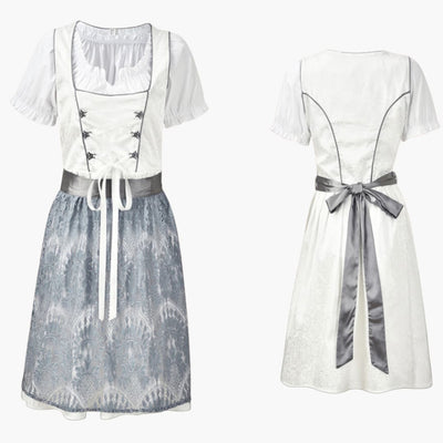 Traditionelles Midi Dirndl kleid für Damen - Oktoberfest 2025