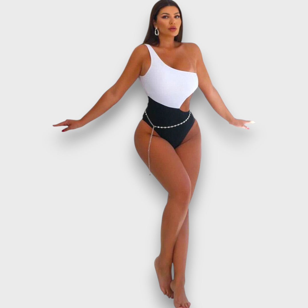 Lior – Asymmetrischer Badeanzug mit Cut-out