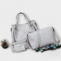 Brava - 4-teiliges Vintage-Taschen-Set in Grau