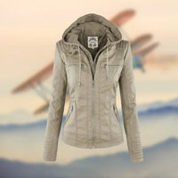 Die elegante und einzigartige Lederjacke - Franka in Weiß