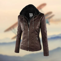 Die elegante und einzigartige Lederjacke - Franka in Braun