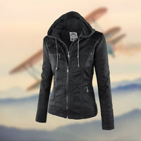 Die elegante und einzigartige Lederjacke - Franka in Schwarz