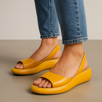 Alina | Damen Sandalen offen modern elegant in Gelb