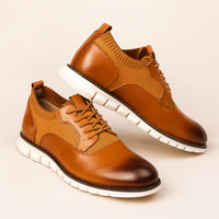 Nils | Herren Gepolsterte Einlegesohle Sneaker Schuhe in Braun