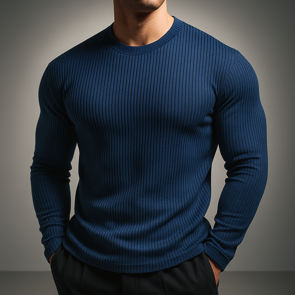 Gervase - Strick Pullover Mit Rippmuster