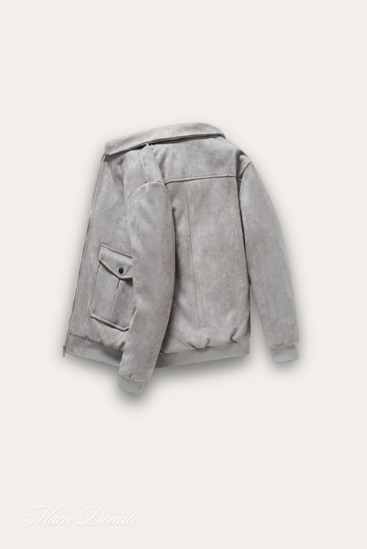 Trendiger grauer Herrenmantel – Matteo