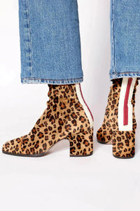 Alina | Elegante Stiefel Damen modern & lässig in Leopardenmuster