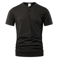 Herren Casual T-Shirt | Kurzärmeliges Basic Oberteil in Schwarz