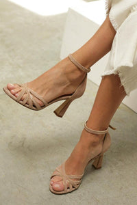 Lola | Bequeme Patchwork-Sandalen in Braun