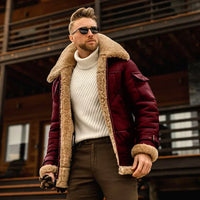 Lander - Herren Winterjacke Wärme & Schutz in Rot