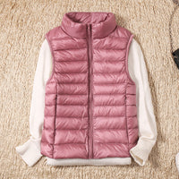 Weste Damen Leicht Gepolstert | Ärmellose Outdoor-Weste in Rosa