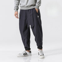 Akio | Bequeme Haremhose in Marineblau