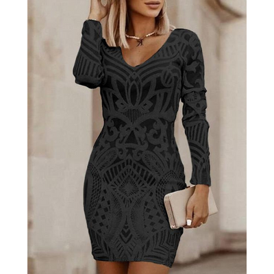 Tamsin® | Damen-Abendkleid mit V-Ausschnitt