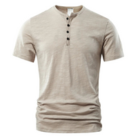 Herren Casual T-Shirt | Kurzärmeliges Basic Oberteil in Khaki
