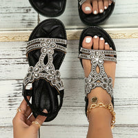 Ella - Elegante orthopädische Boho-Sandalen in Schwarz